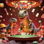 Experience thrilling gameplay at MANCLUB with a spectacular casino scene featuring animated characters and dynamic game elements.