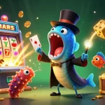 Join the excitement at BL555 with a dazzling casino illustration featuring captivating games and characters.