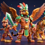 Engage and win at tx88 com with stunning visuals of Aztec warriors, coins, and casino elements.