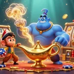 Experience the vibrant energy of Five88, a thrilling casino scene with colorful slot reels and characters.
