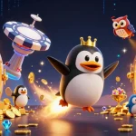 Experience exhilarating action with 8888k through a dynamic 3D cartoon scene filled with golden coins and gems.