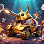 Engage with ok9 in a vibrant 3D casino scene filled with vibrant energy and elements of play.