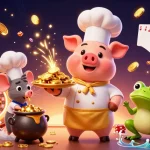 Experience big wins at 138bet1 with a vibrant 3D casino scene filled with gold coins and exciting elements.