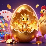 Experience big wins at UU88 with a golden dragon nestled in poker chips, surrounded by vibrant gaming elements.