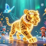 da88 players enjoy vibrant casino action with neon tiger and jackpot games