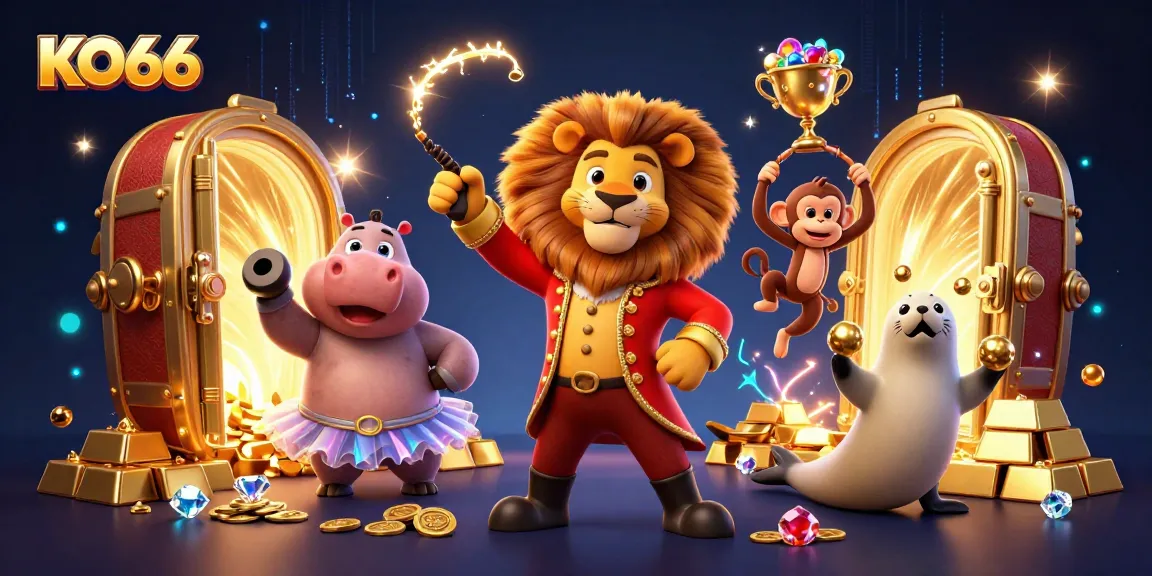 Experience thrilling gameplay at KO66 with vibrant casino-themed characters and breathtaking visuals.