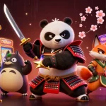 Bet on Debet in an immersive casino world with samurai, fox, and tanuki characters.