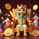 Play exciting games at x88, where a cartoon pharaoh cat oversees crypto treasures and rich bonuses.