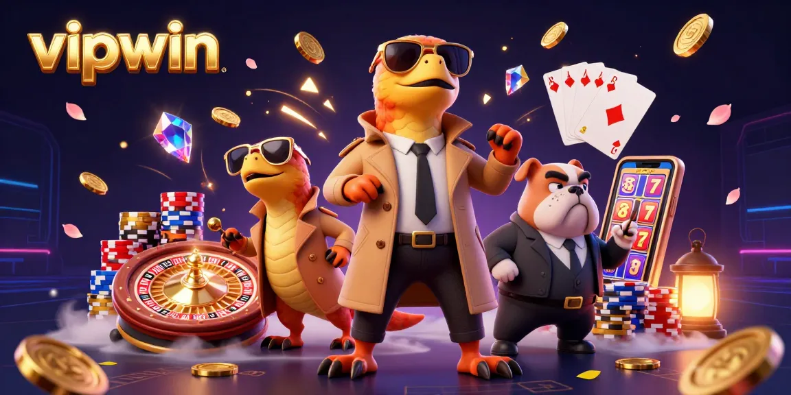 Experience the excitement of vipwin casino with raptors in disguise, golden coins, and vibrant game elements.