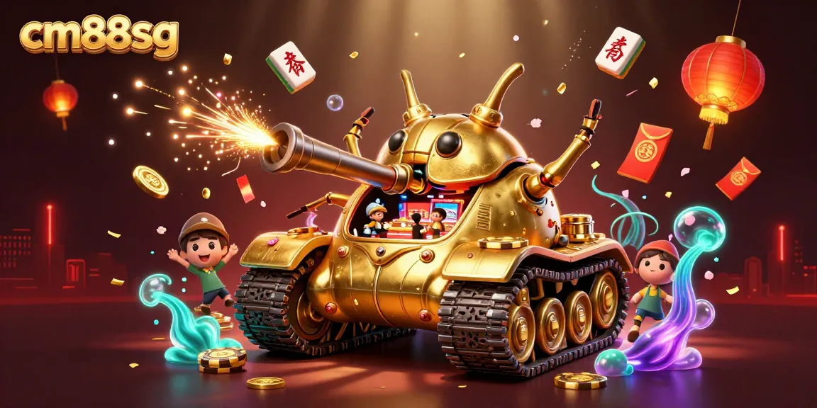 Play and win big at cm88sg with a vibrant casino tanker and festive elements