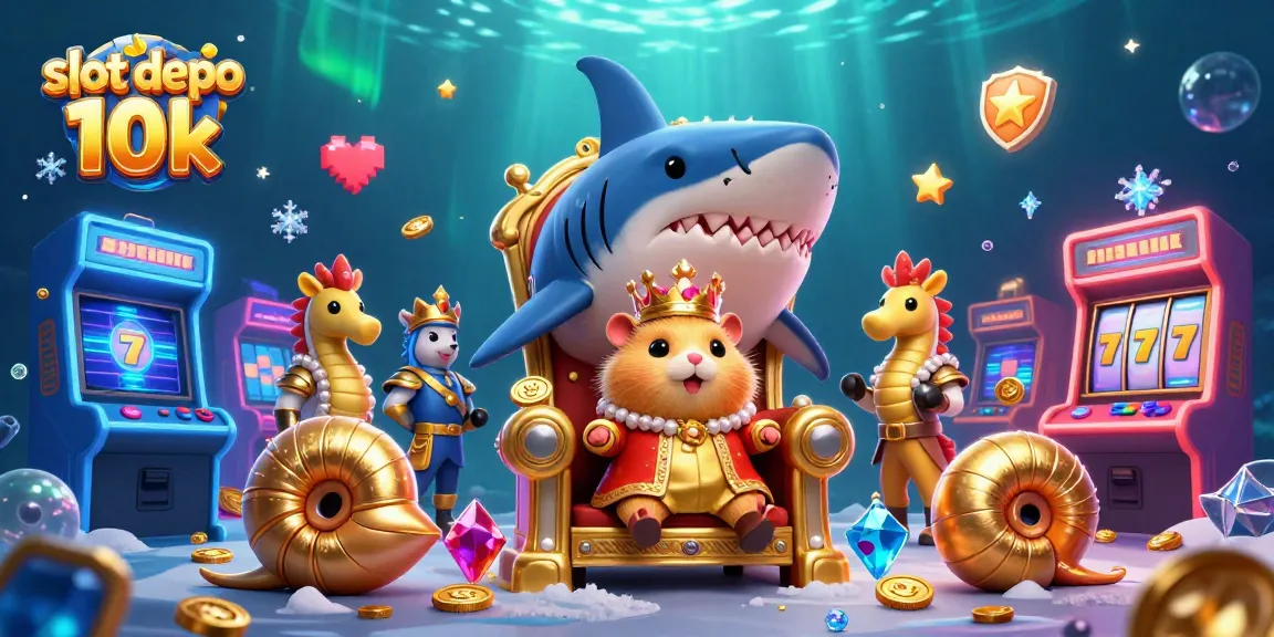 Experience the thrill of slot depo 10k as a hamster king rules over an underwater casino.