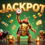 Unleash winning strategies with nhacaiuytin in a vibrant cartoon casino scene filled with gold and excitement.