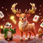 Engage in thrilling tài xỉu go88 gameplay with colorful floating elements and enchanting characters in a vibrant casino scene.