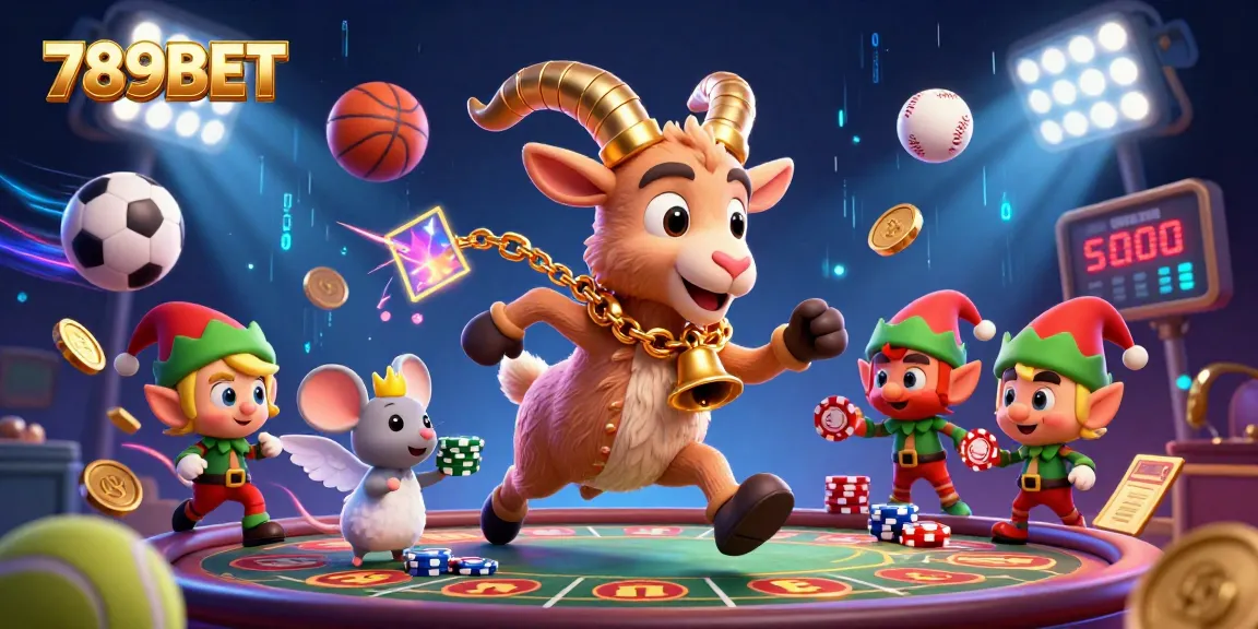 Experience thrilling gameplay at 789BET with dynamic sports betting actions and lively casino characters.