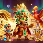 Experience thrilling wins with rikvip as you spin colorful slot reels amidst stunning treasures.