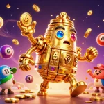 Spin the reels of LU88's vibrant casino world with golden golems and exciting lottery elements!