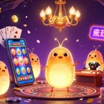 Experience F8BET's vibrant cave casino alive with glowworms, captivating neon signs, and spinning slots.