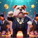 Win jackpots at Bin88 with the mafia boss and bodyguard Doberman pinschers in this vibrant casino scene.