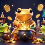 Play and win at tt88 with a vibrant scene of magic and gold transmutation in a casino context