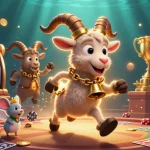 sc88 showcases a vibrant casino scene with Krampus, an angel mouse, and elf gremlins amid thrilling slot elements.