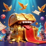 Win big with okvipro's exciting lottery scene featuring colorful balls and festive elements.