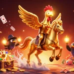 Experience the thrill of uu88 in this vibrant 3D illustration showcasing an exciting casino scene filled with treasures.