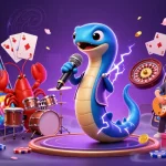 Engage with the thrilling underwater casino scene at TRANG CHỦ MB66 featuring vibrant characters and gaming elements.