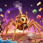 Experience the thrill of ONE88, featuring dynamic gaming elements and a whimsical steampunk scene.