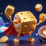 Experience exciting gaming at ONE88 with dynamic golden dice characters and vibrant casino elements.