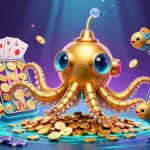 Experience the thrill of tỉ lệ kèo wc 2026 in this vibrant underwater casino scene filled with golden coins and game elements.