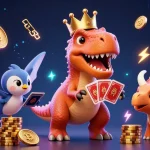 Engaging customers at AF88 with a dynamic casino scene featuring fun 3D characters and vibrant gameplay.