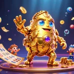 Win big with tx88 at an exciting golden golem casino scene bursting with vibrant game elements.