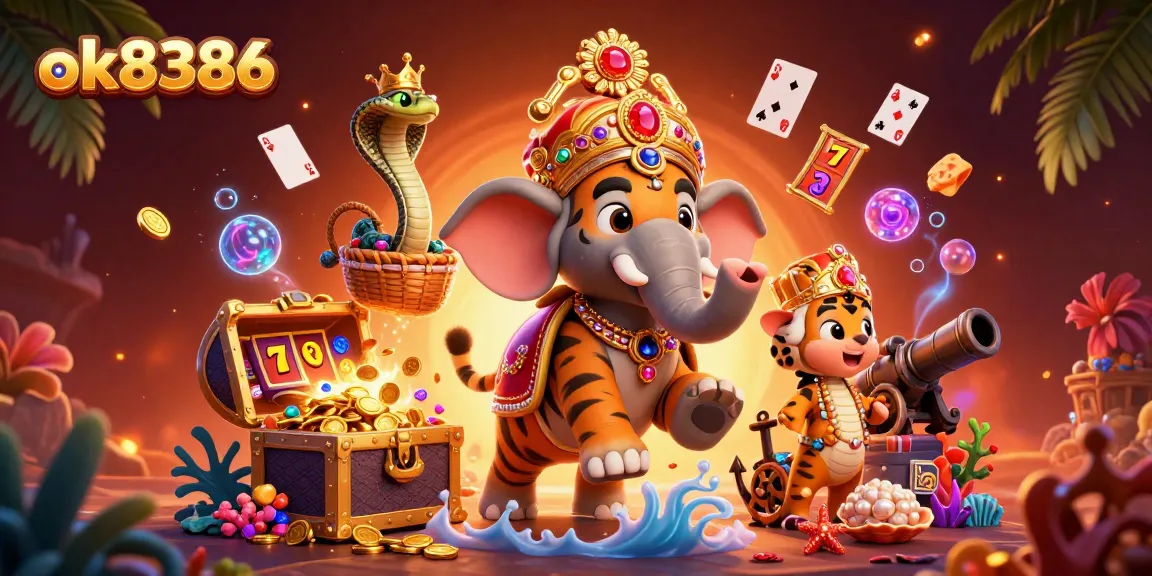 Experience the thrill of ok8386 casino with vibrant animated characters and dynamic gaming elements.