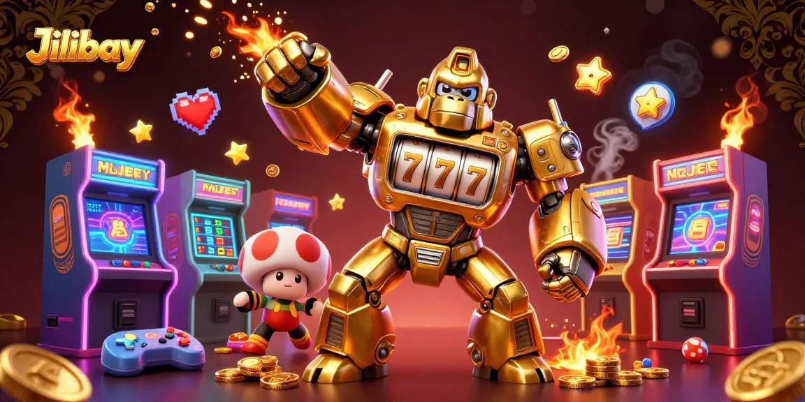 Players enjoy exciting wins at Jilibay with an impressive golden gorilla mech game scene bursting with action.