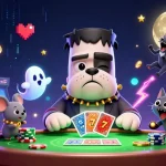 Experience the thrilling energy of ea88 with a unique casino scene featuring engaging characters and dynamic gaming elements.