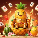 Experience the thrilling j77 casino atmosphere with dynamic characters, festive elements, and vibrant colors.